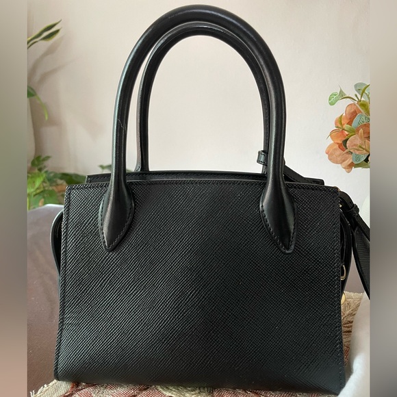 Prada Saffiano Cuir Leather Kristen Mini Tote Bag - Picture 2 of 15